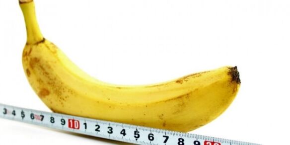 measuring a banana in the shape of a penis and how to increase it